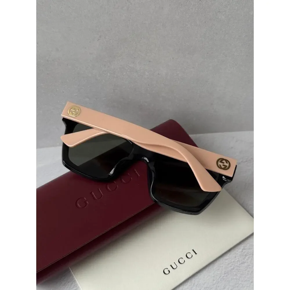 NEW Gucci GG1714S Black Pink Cat Eye Sunglasses